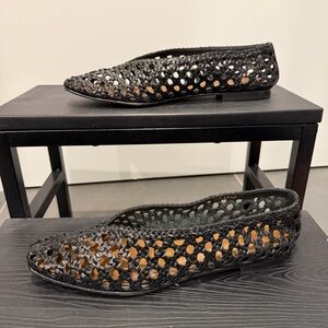 Margaux Woven Paz Flats (Black)
